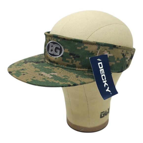 BG Camo Visor Decky Adjustable Strapback Cap Hunting Camouflage Hat 3010 NEW - Picture 2 of 13